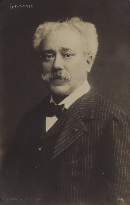 Portrett av Pablo de Sarasate av Spanish Photographer