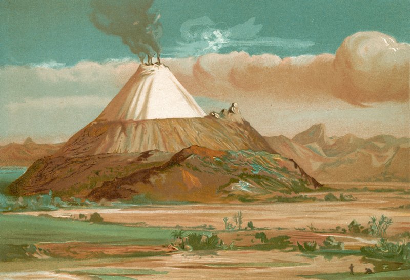 Alexander von Humboldt i Cotopaxi av Spanish School