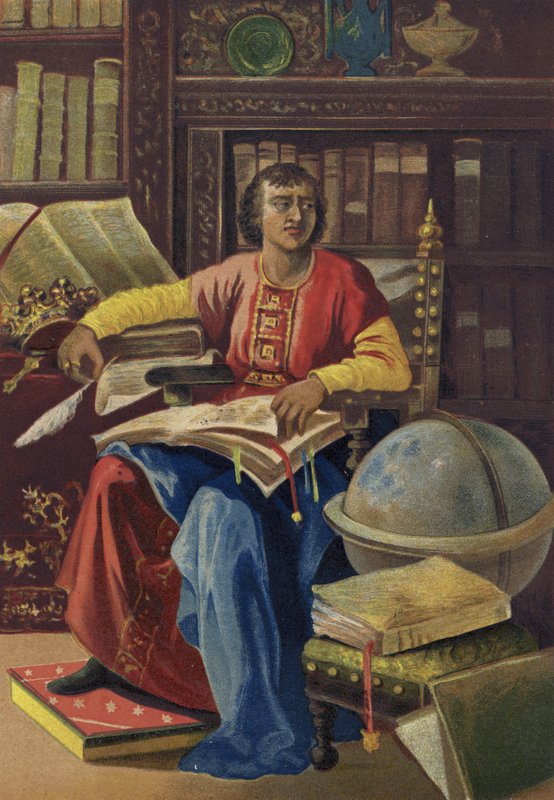 Alfonso X, konge av Castilla, Leon og Galicia av Spanish School