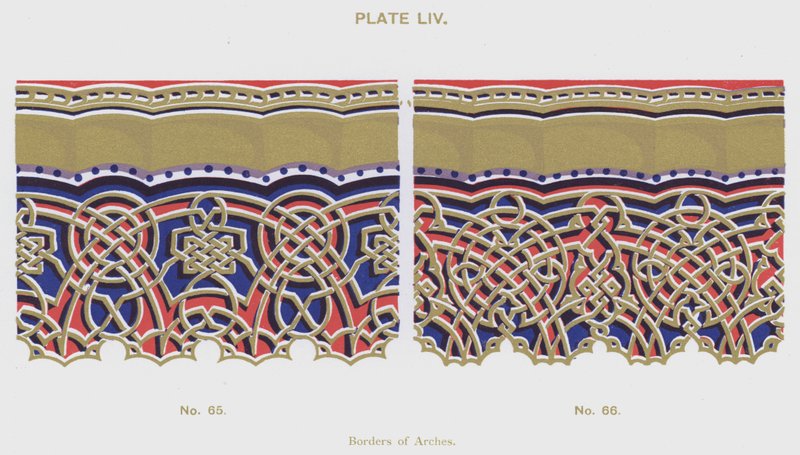 Borders of Arches (farge litho) av Spanish School