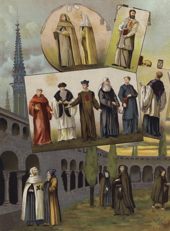 Kristne religiøse ordener, 1500-1600 av Spanish School