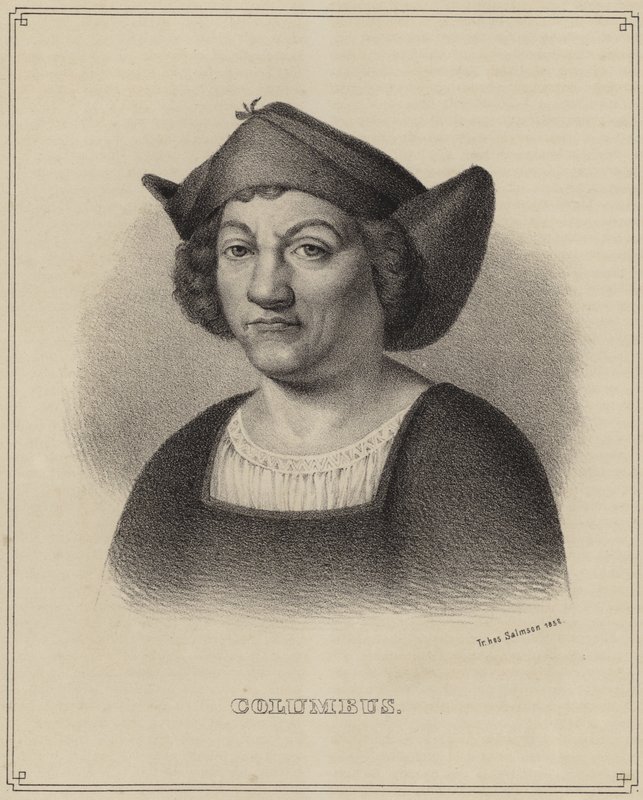 Christopher Columbus av Spanish School