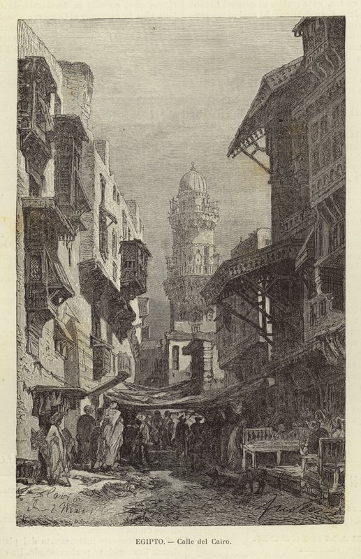 Egypt - Gate i Kairo av Spanish School