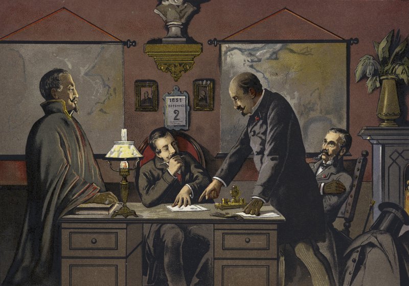 Frankrike - natten til 2. desember 1851 av Spanish School