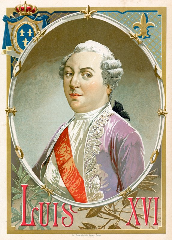 Kong Ludvig XVI av Frankrike av Spanish School