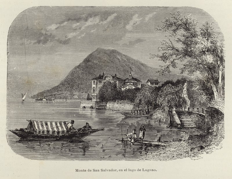 Monte San Salvatore ved Luganosjøen av Spanish School