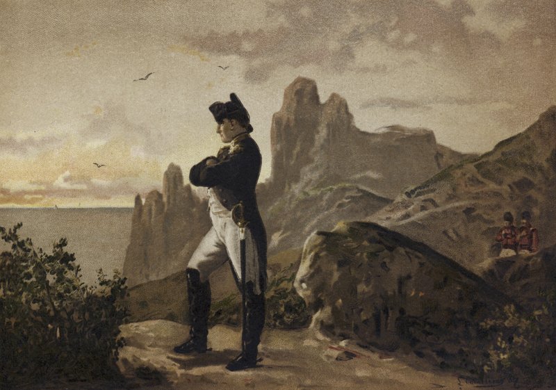 Napoleon i eksil på St. Helena, 1815-1821 av Spanish School