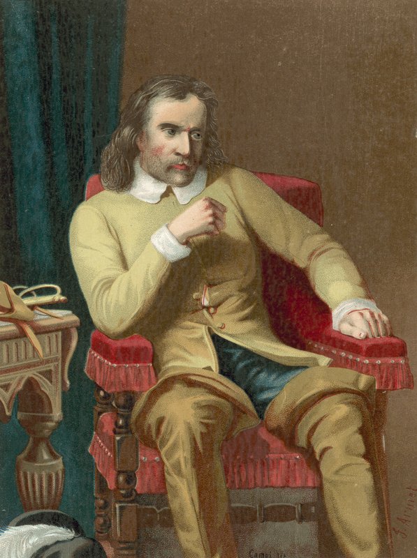 Oliver Cromwell av Spanish School