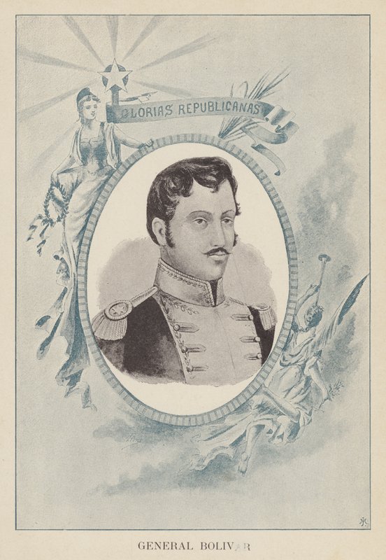 Simon Bolivar, venezuelansk politisk og militær leder av Spanish School
