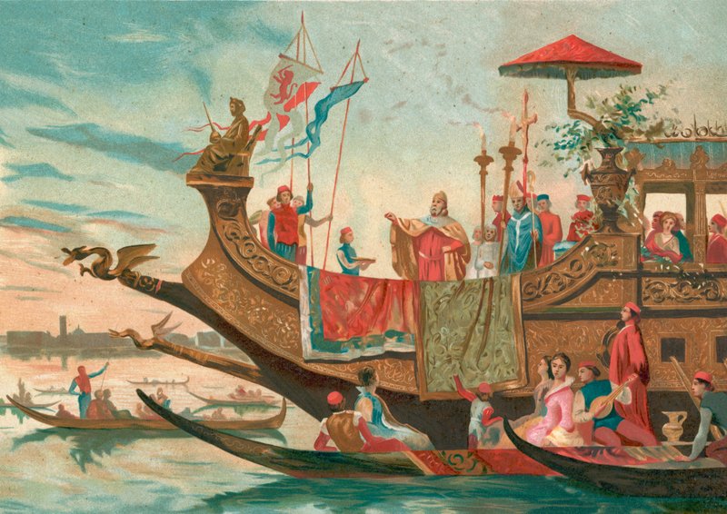 Bryllup av Venezia og Adriaterhavet av Spanish School