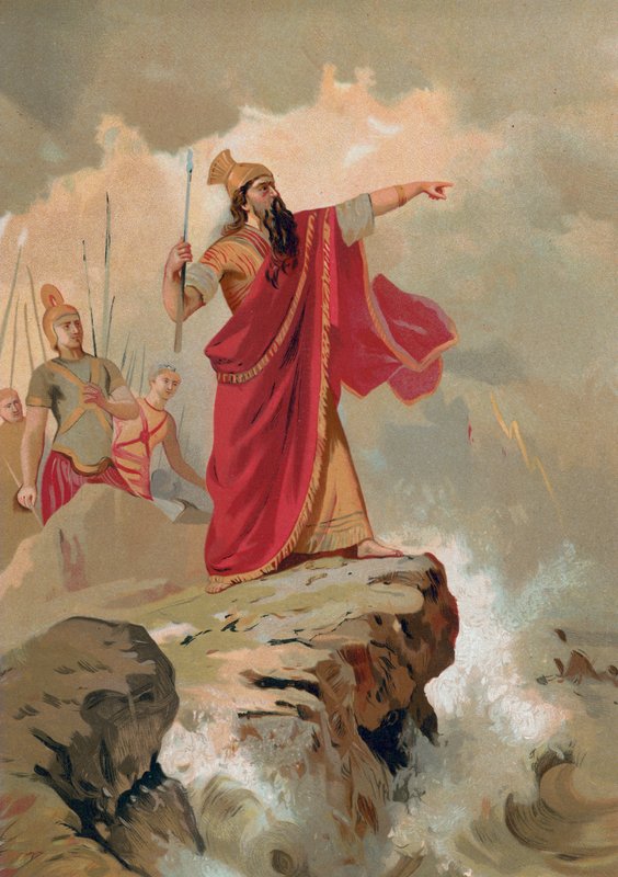 Xerxes irettesetter havet av Spanish School