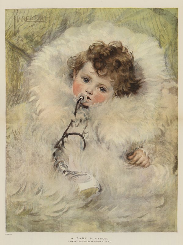 En babyblomst (chromolitho) av St. George Hare