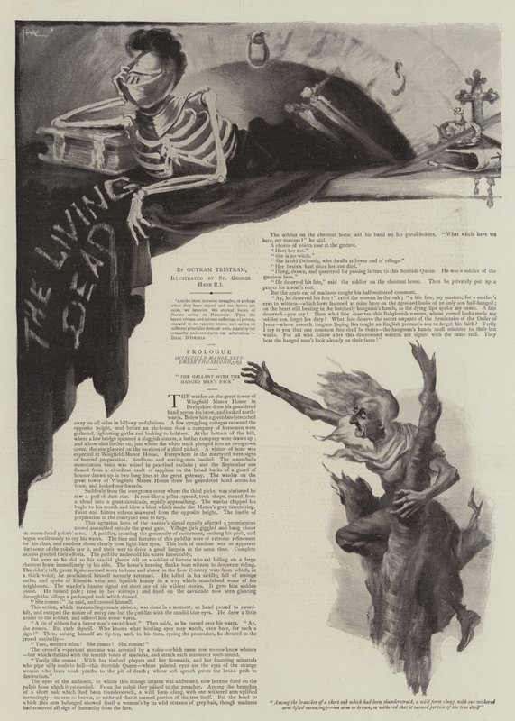 Illustrasjon for The Living Dead, av Outram Tristram av St. George Hare