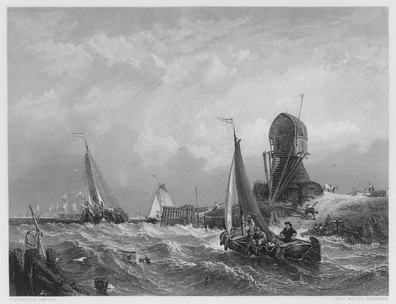 The Schelde, Texel Island, fra bildet i Vernon Gallery av Stanfield