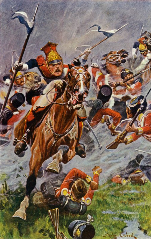 Albuera, sjef for de polske lanserne bak britene av Stanley L. Wood