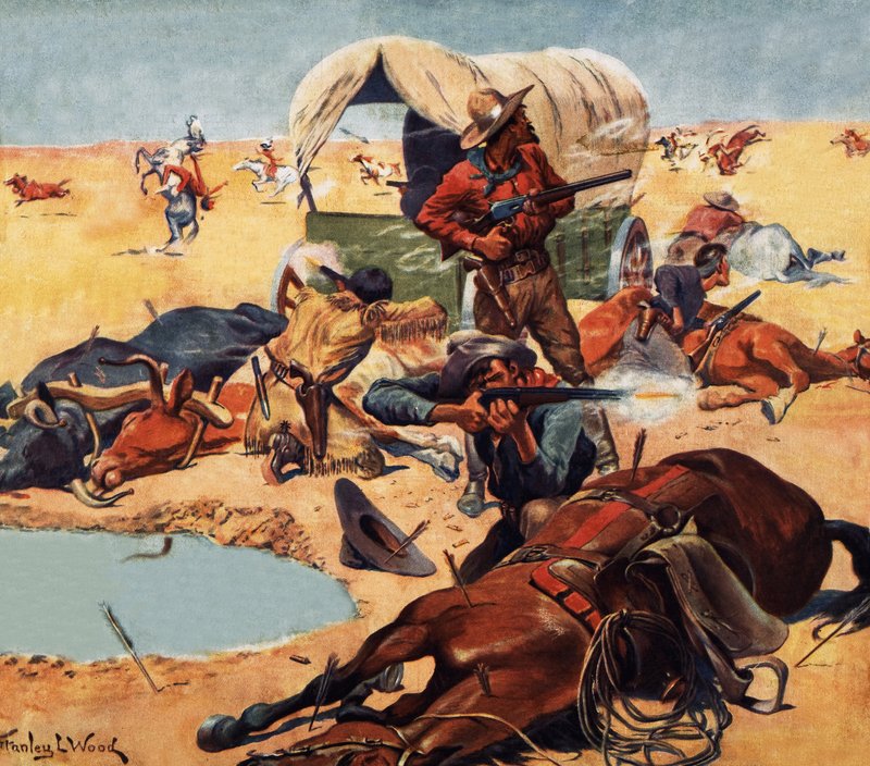 Cowboyer og indianere av Stanley L. Wood