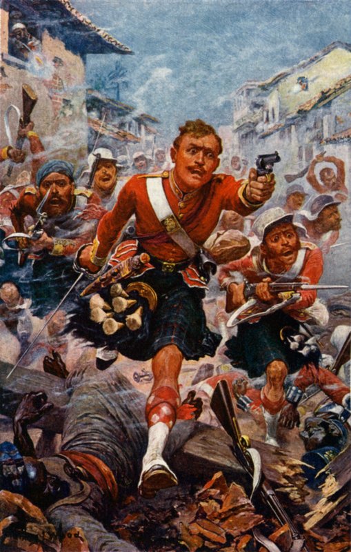 The 78th Highlanders på Lucknow av Stanley L. Wood