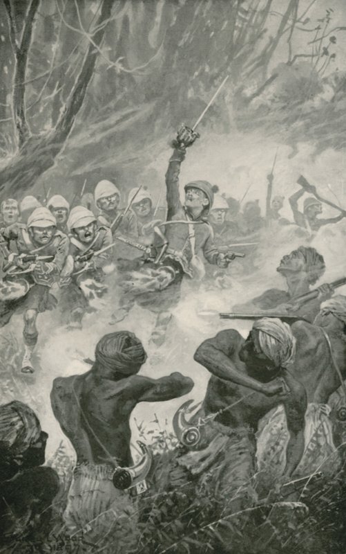 Highland Charge i slaget ved Amoaful av Stanley L. Wood