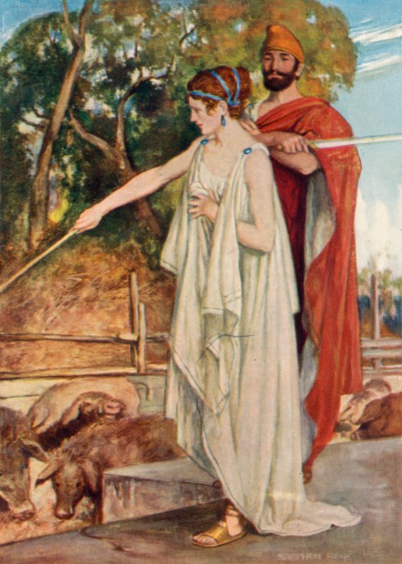 Ulysses og Circe av Stephen Reid
