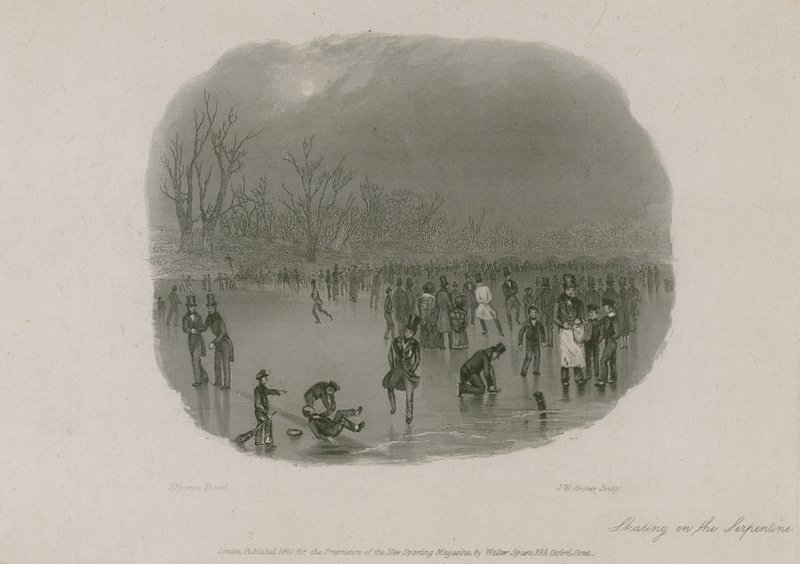 Skating på Serpentine, Hyde Park, London av Stephen Pearce
