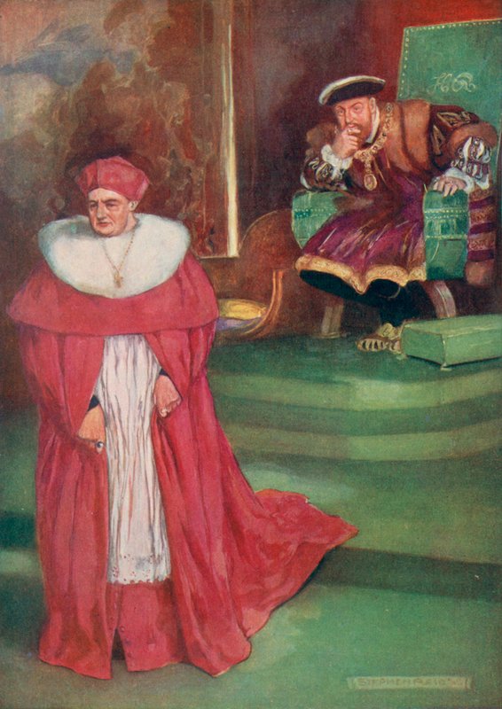 Kardinal Wolseys siste intervju med kong Henry VIII av Stephen Reid