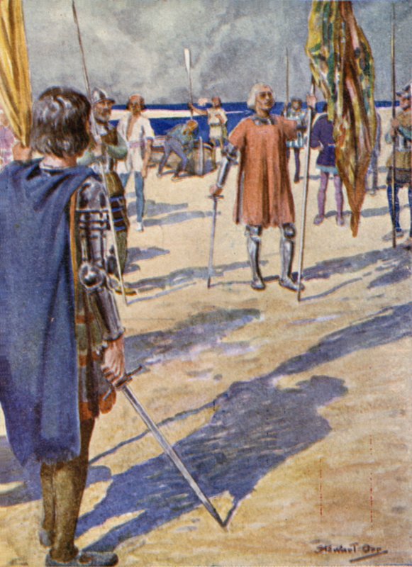 Columbus navngir øya San Salvador av Stewart Orr