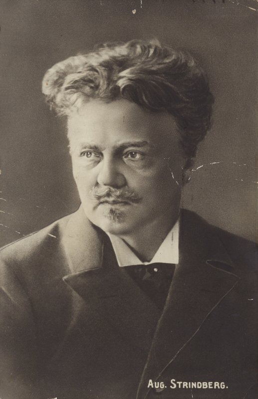 Portrett av August Strindberg av Swedish Photographer