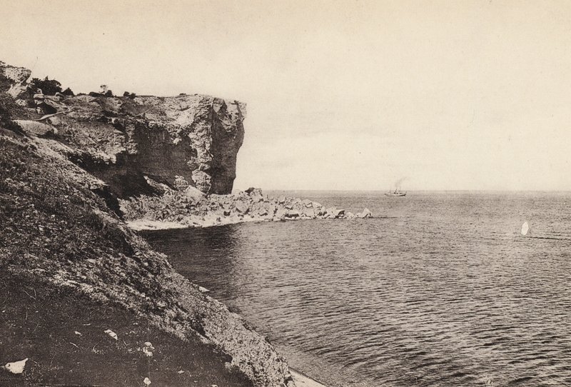 Sverige / Sverige: Gotland, Visby, Hogklint (s/hvit foto) av Swedish Photographer