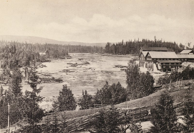 Sverige / Sverige: Jamtland, Eggforsen (s/hvitt foto) av Swedish Photographer