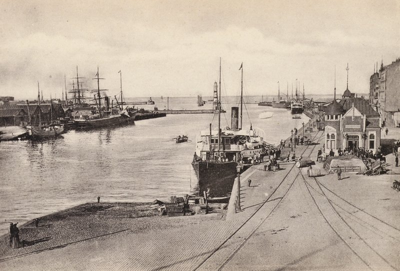 Sverige / Sverige: Malmö, havn (s/hvitt bilde) av Swedish Photographer
