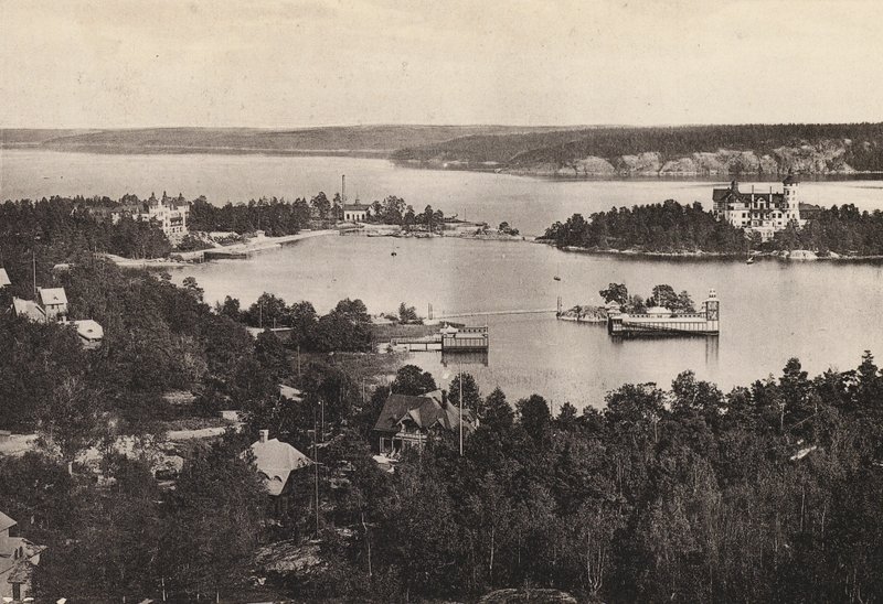 Sverige / Sverige: Stockholms omgivelser, Saltsjobaden (s/hvitt foto) av Swedish Photographer