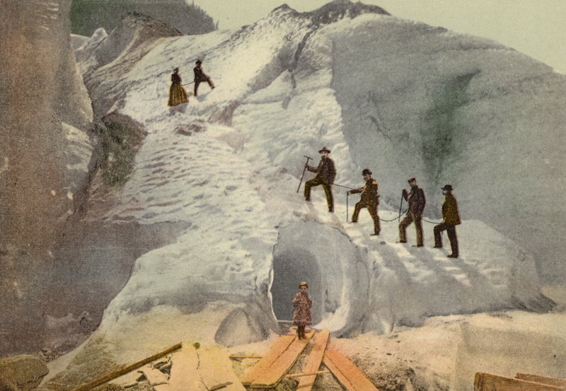Berner Oberland: Grindelwald, Nedre isbre (farget bilde) av Swiss Photographer