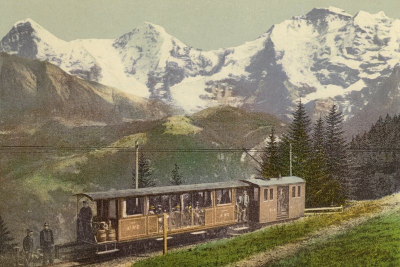 Berner Oberland: Murrenbahn (farget bilde) av Swiss Photographer