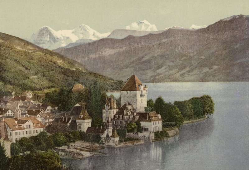 Berner Oberland: Oberhofen (farget bilde) av Swiss Photographer