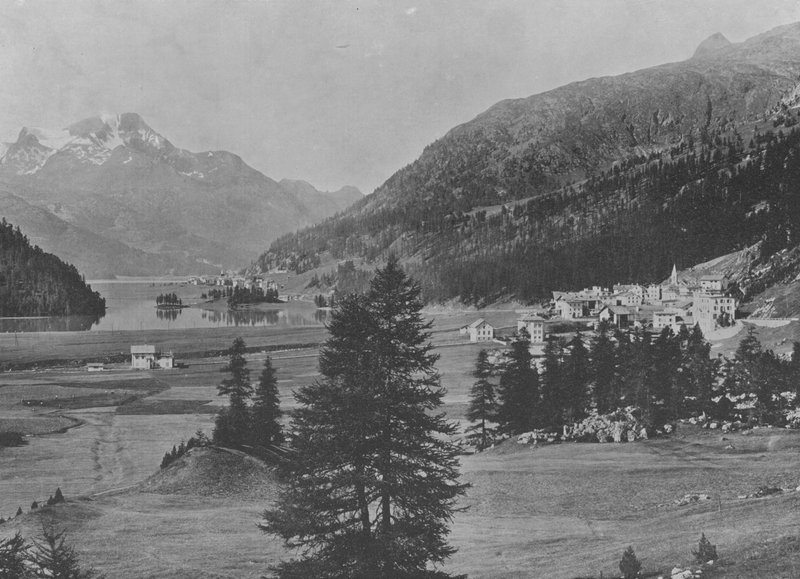 Camphor et Silvaplana (s/hvitt bilde) av Swiss Photographer