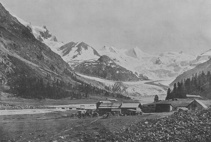 Roseg Glacier (s/h foto) av Swiss Photographer