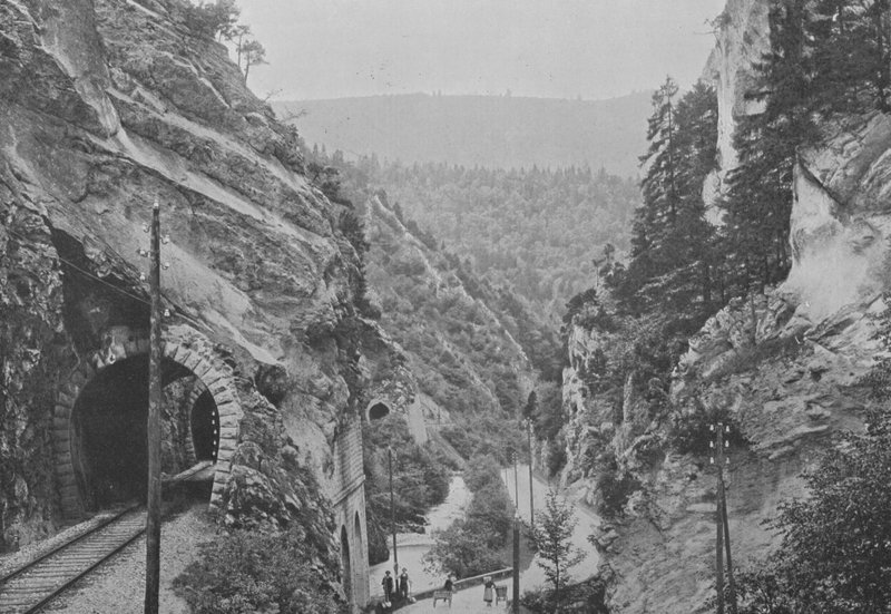 Moutier Gorge (s/hvitt bilde) av Swiss Photographer