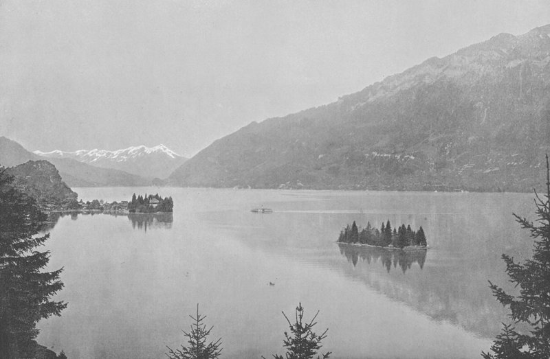 Iseltwald, Lac de Brienz (s/hvitt bilde) av Swiss Photographer