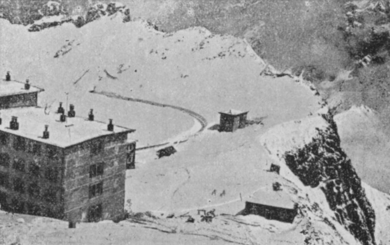 Rochers de Naye, Vaud om vinteren, høyde 2044 meter (s/hvitt bilde) av Swiss Photographer