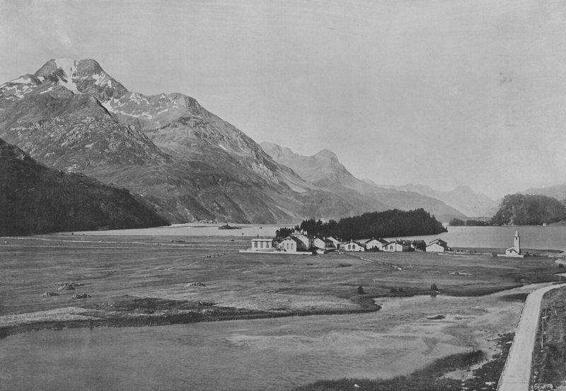 Sils et le Piz della Margna (S/H-bilde) av Swiss Photographer