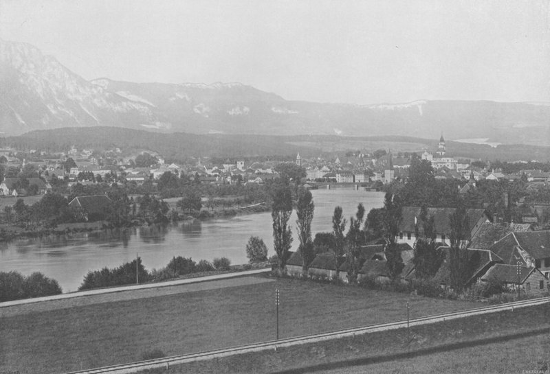 Solothurn, generell visning (s/hvitt-bilde) av Swiss Photographer