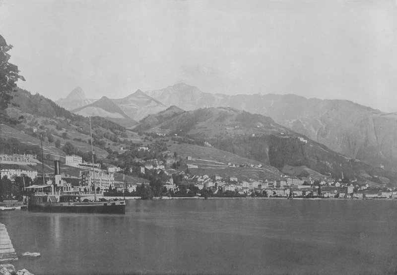 Vernex, Montreux (s/hvitt bilde) av Swiss Photographer
