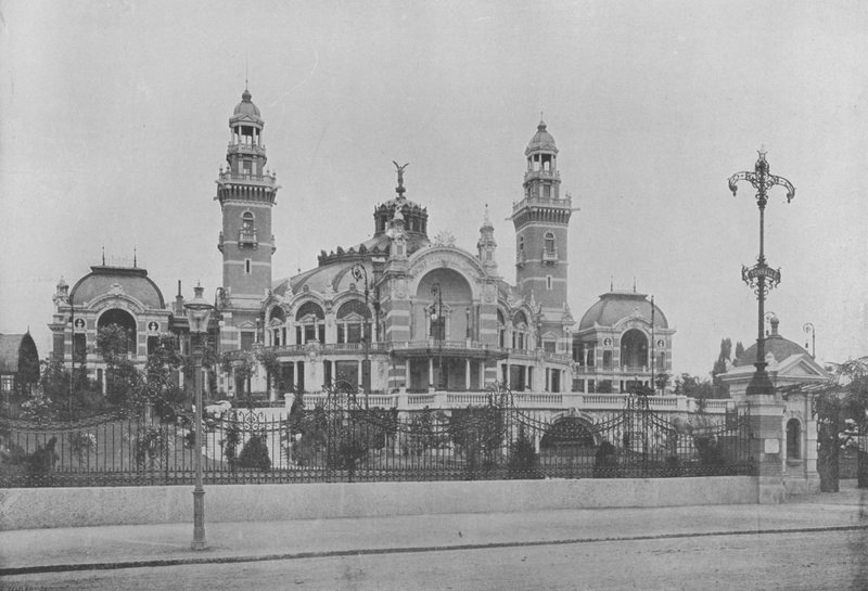Zürich, La "Tonhalle," Casino (s/hvitt-bilde) av Swiss Photographer
