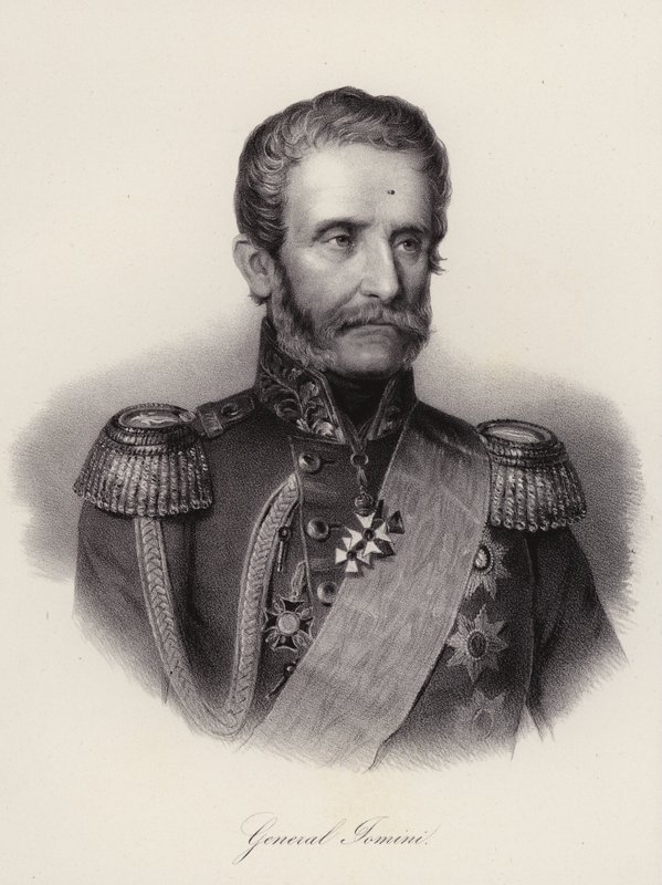 Antoine Henri, baron av Jomini, sveitsisk general og militærhistoriker (gravering) av Swiss School