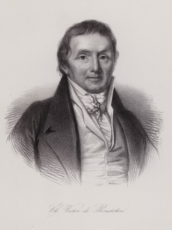 Charles Victor de Bonstetten , sveitsisk politiker og forfatter (gravering) av Swiss School