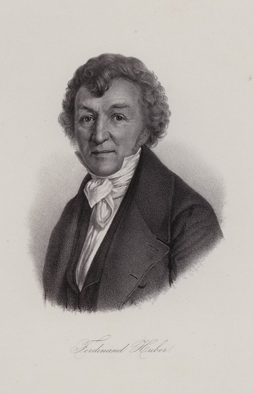 Ferdinand Huber , sveitsisk komponist (gravering) av Swiss School