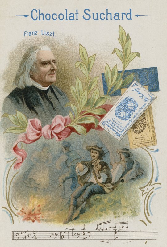 Franz Liszt , østerriksk komponist og musiker av Swiss School