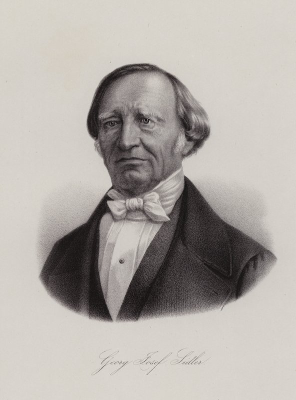 Georg Joseph Sidler , sveitsisk politiker (gravering) av Swiss School