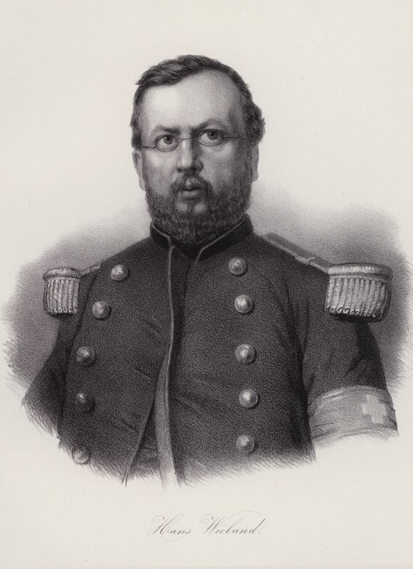 Hans Wieland , sveitsisk soldat (gravering) av Swiss School