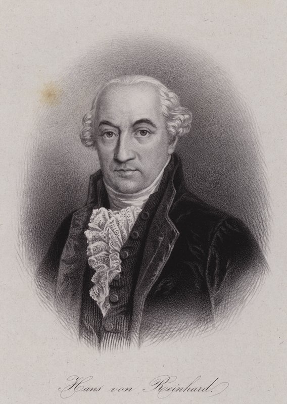 Hans von Reinhard , sveitsisk politiker (gravering) av Swiss School